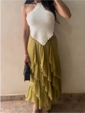 ZARA collection ruffled skirt